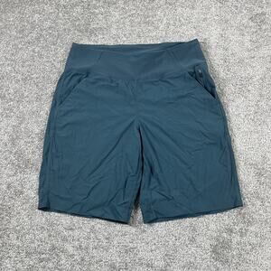 Prana Shorts Womens Small Koen Flat Front Lightweight Stretchy Breathable Teal